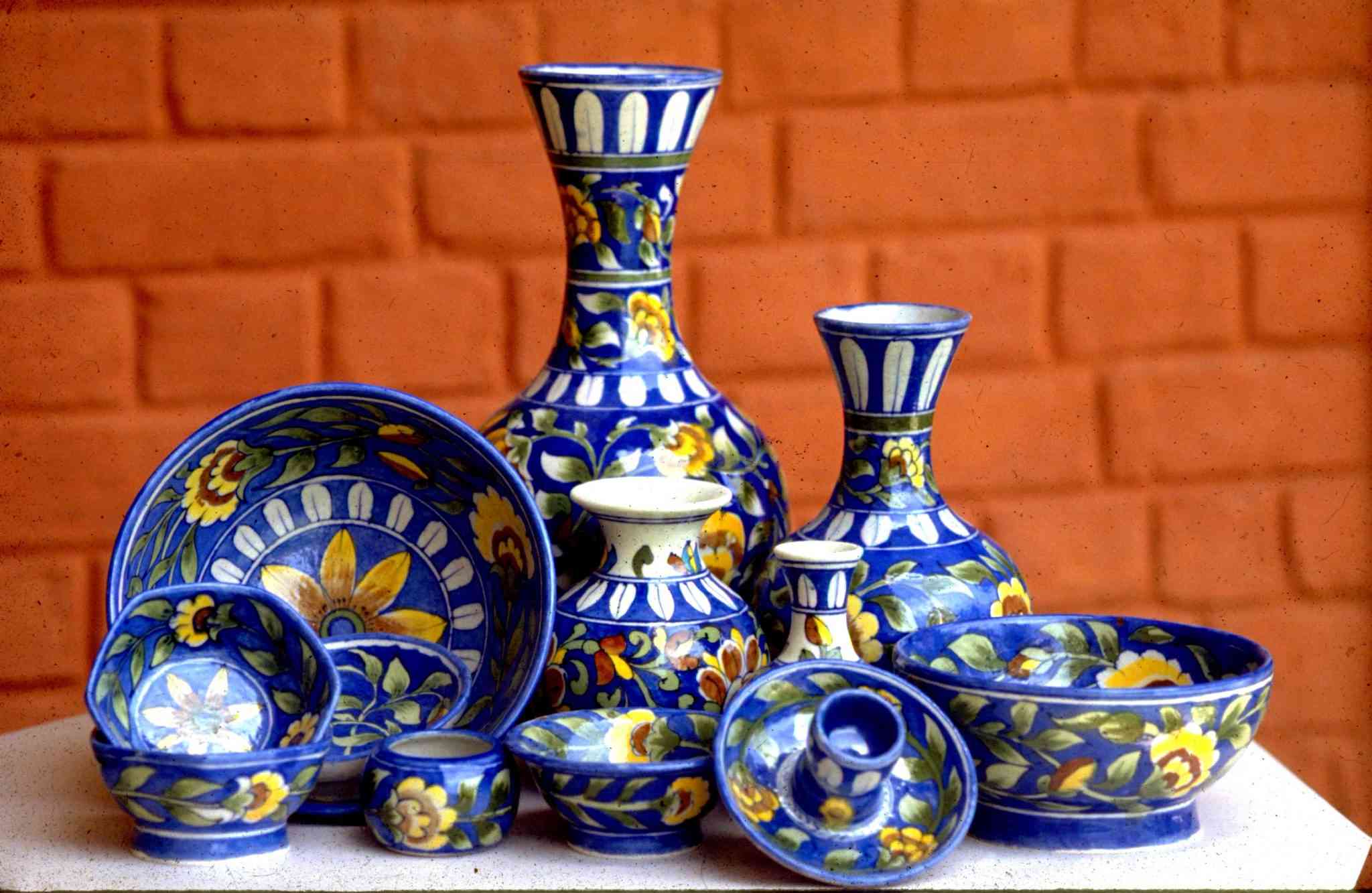 blue pottery